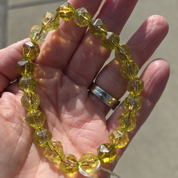 10mm Faceted Peridot Bracelet - Picture 11 of 14